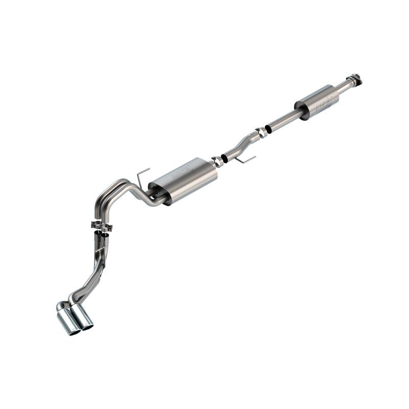 Borla F-150 2021 3.3L CC SB EC STB XL/XLT/Lariat/KR/Plnm/LTD 3/2.25 DSE Cat-Back ATAK Chrome Tips-SR1 Performance