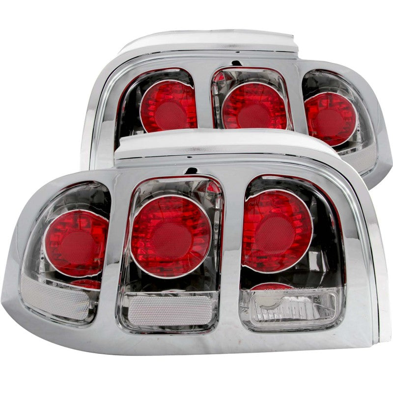 ANZO 1994-1998 Ford Mustang Taillights Chrome-SR1 Performance