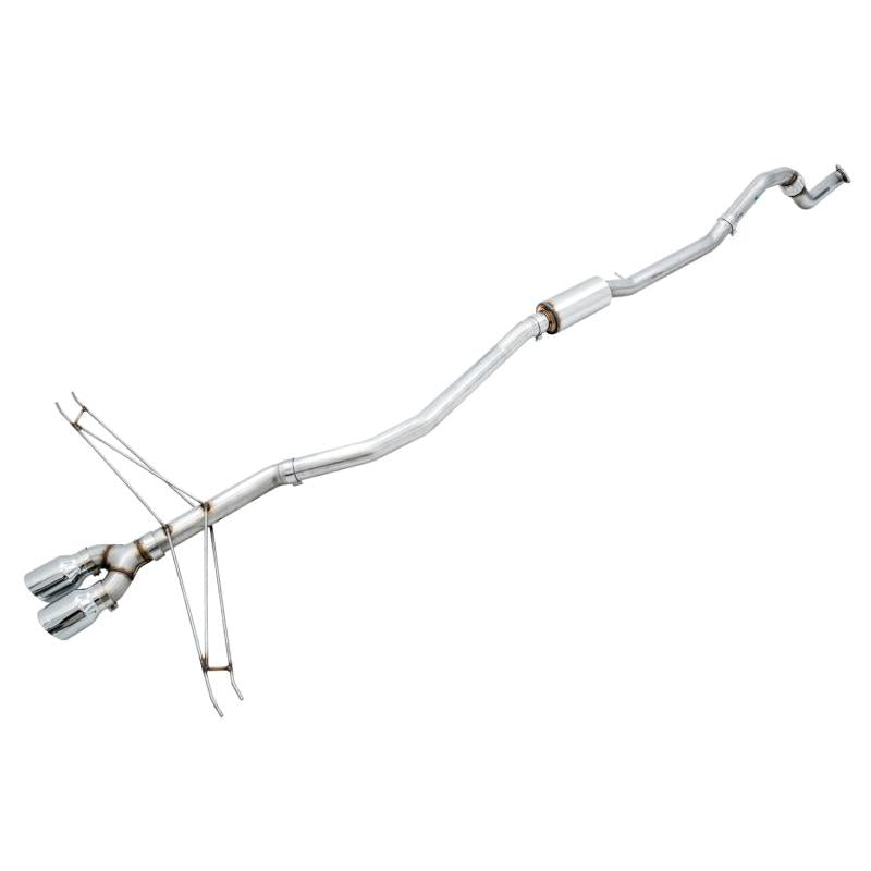 AWE Tuning 2016+ Honda Civic Si Track Edition Exhaust w/Front Pipe & Dual Chrome Silver Tips-SR1 Performance
