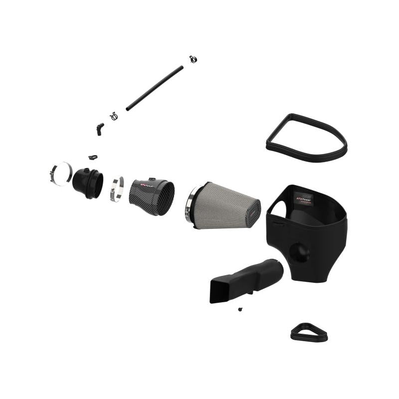 aFe Dodge Charger SRT Hellcat Redeye 21-23 V8-6.2L Track Series Stage-2 Carbon Fiber Intake System-SR1 Performance
