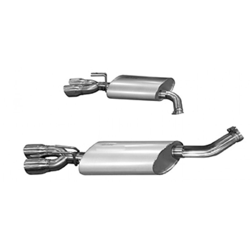 Kooks 14 Chevy SS LS3 6.2L OEM 3in Axleback Exhaust. w/and Quad 3in Slash Cut Pol Tips-SR1 Performance