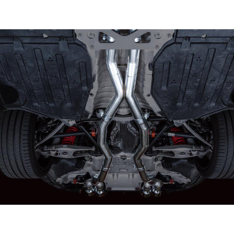 AWE Track Edition Catback Exhaust for BMW G8X M3/M4 - Chrome Silver Tips-SR1 Performance