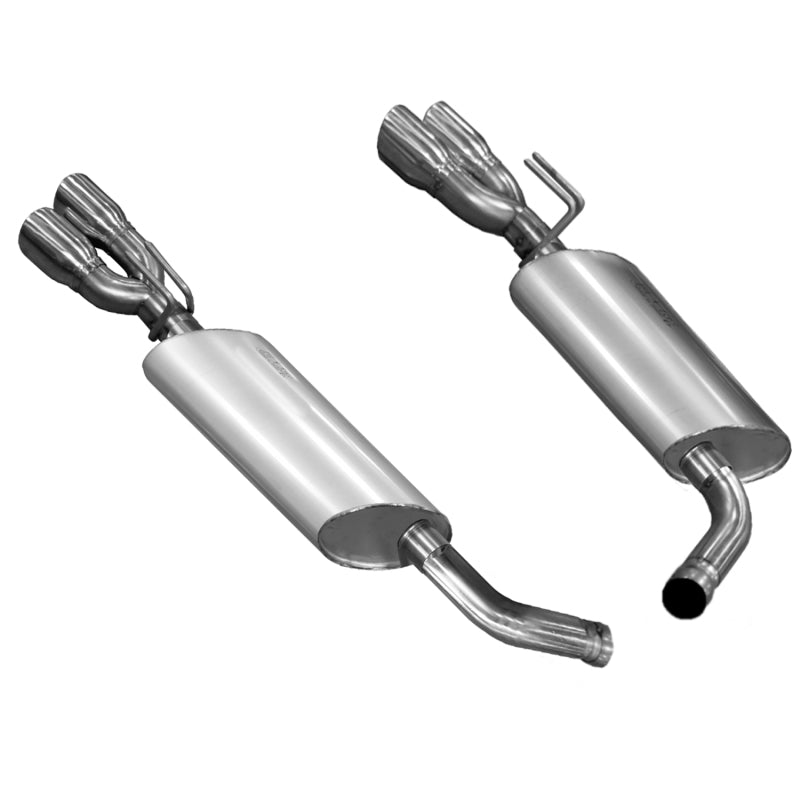Kooks 14 Chevy SS LS3 6.2L OEM 3in Axleback Exhaust. w/and Quad 3in Slash Cut Pol Tips-SR1 Performance