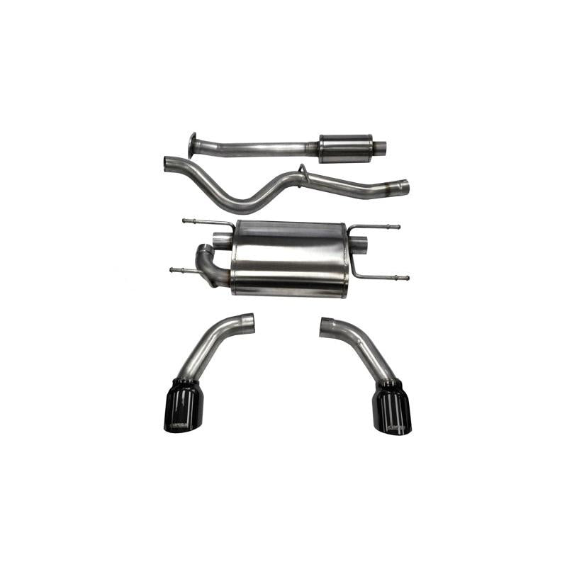Corsa 2012-2020 Scion FRS / Subaru BRZ Black Tip Sport Cat-Back Exhaust-SR1 Performance