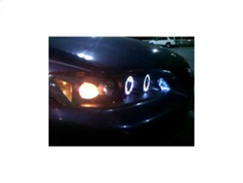 Spyder Honda Accord 98-02 1PC Projector Headlights LED Halo Amber Reflctr Blk PRO-YD-HA98-AM-BK-SR1 Performance
