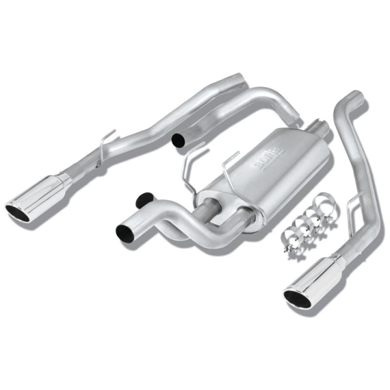 Borla 09-13 Dodge RAM 1500 5.7L CC/SB w/Fact Sngl Exh C/B 3x2.5in Single Round Rolled Split Rear-SR1 Performance