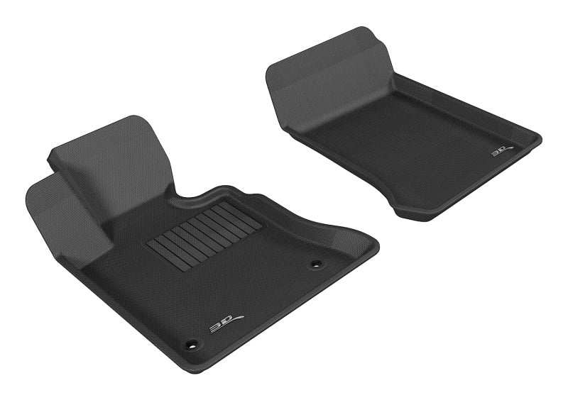 3D MAXpider 2009-2012 Mercedes-Benz GLK-Class X204 Kagu 1st Row Floormat - Black-SR1 Performance