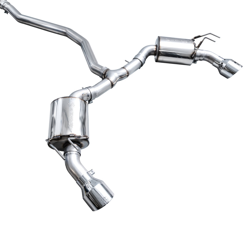 AWE Tuning 22+ Honda Civic Si/Acura Integra Touring Edition Catback Exhaust - Dual Chrome Silver Tip-SR1 Performance