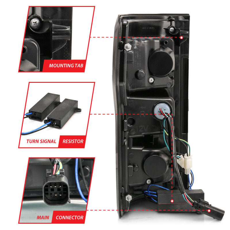 ANZO 18-19 Ford F-150 LED Taillights Smoke-SR1 Performance