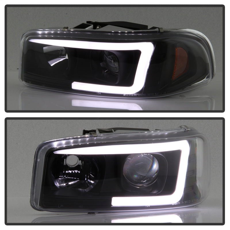 Spyder GMC Sierra 1500/2500/3500 99-06 V2 Projector Headlights - DRL - Black PRO-YD-CDE00V2-LB-BK-SR1 Performance