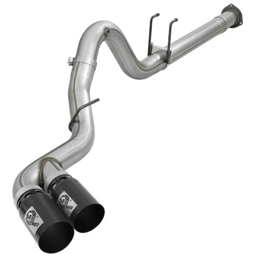 aFe Power 15-16 Ford F250/F350 6.7L Diesel Rebel XD 4in 409 SS DPF-Back Exhaust System - Black Tips-SR1 Performance