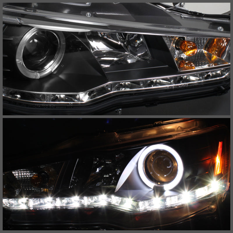 Spyder Mitsubishi Lancer/EVO-10 08-14 Projector Xenon/HID- LED Halo DRL Blk PRO-YD-ML08-HID-DRL-BK-SR1 Performance