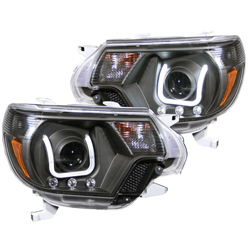ANZO 2012-2015 Toyota Tacoma Projector Headlights w/ U-Bar Black-SR1 Performance
