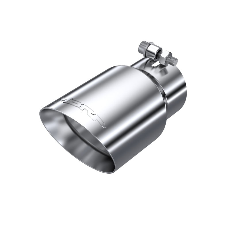 MBRP Universal Tip 4in O.D. Dual Wall Angled 3in inlet 8in length T304-SR1 Performance