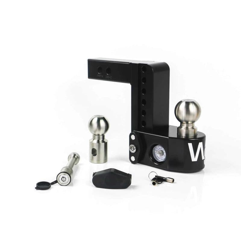 Weigh Safe 6-Inch Drop Hitch with Built-In Scale and 2-Inch Shank * Black Cerakote, 8K/12.5K GTWR
