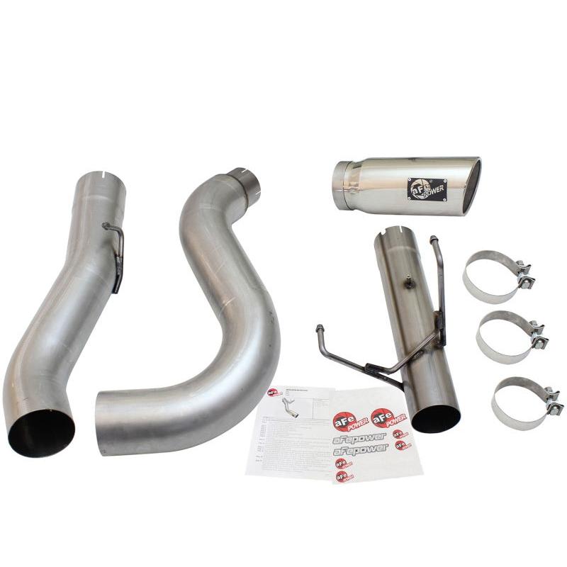 aFe MACHForce XP Exhaust Large Bore 5in DPF-Back Alu. 13-15 Dodge Trucks L6-6.7L (td) *Polish Tip-SR1 Performance