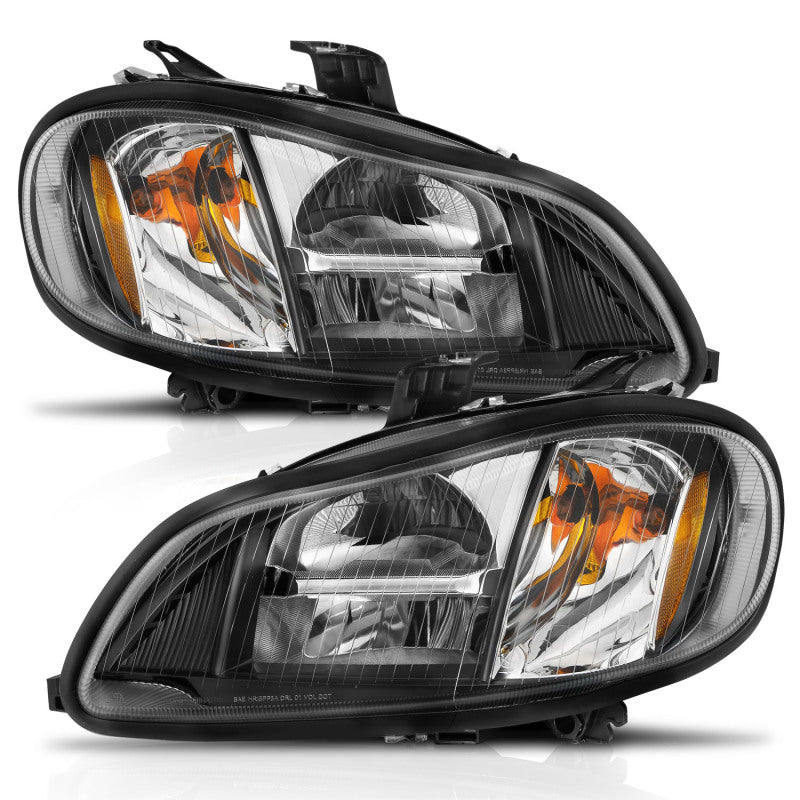 ANZO 2002-2014 Freightliner M2 LED Crystal Headlights Black Housing w/ Clear Lens (Pair)-SR1 Performance