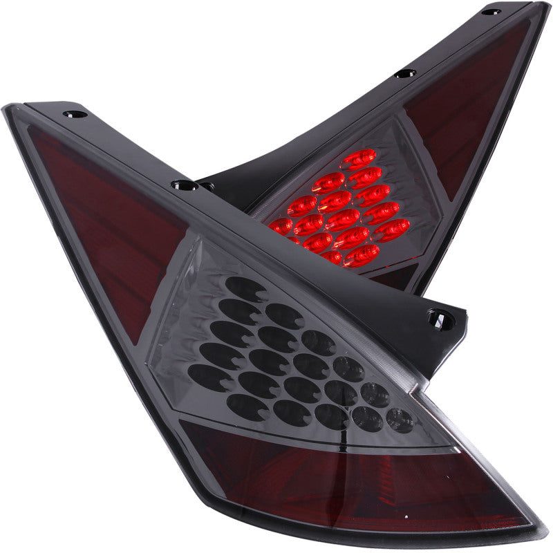ANZO 2003-2005 Nissan 350Z LED Taillights Smoke-SR1 Performance