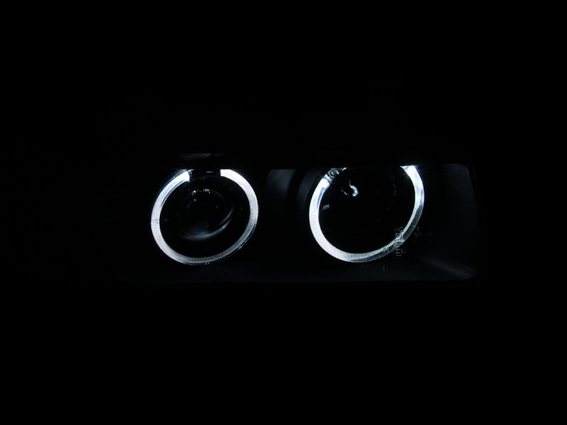 ANZO 1992-1998 BMW 3 Series E36 Projector Headlights w/ Halo Black G2 1 pc-SR1 Performance