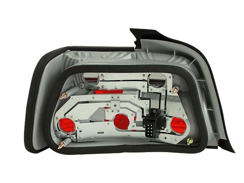 ANZO 1992-1998 BMW 3 Series E36 Sedan Taillights Red/Smoke-SR1 Performance
