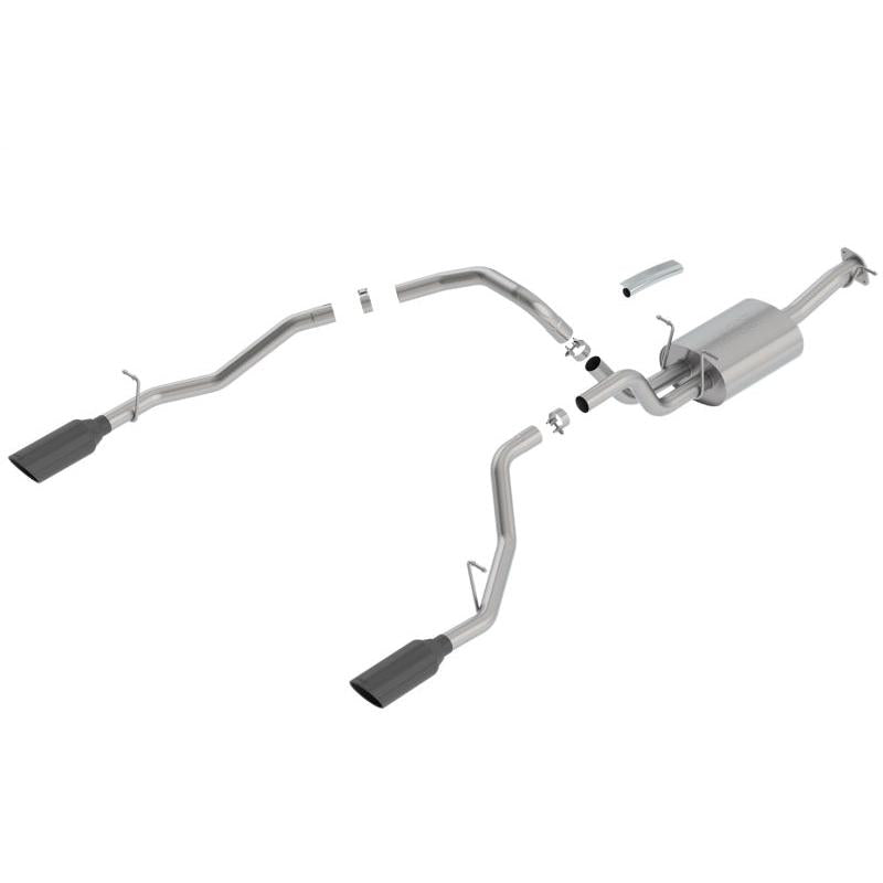 Borla 2019 RAM 1500 5.7L V8 AT 4DR Crew Cab Short Bed Touring SS Catback Exhaust - Black Chrome Tip-SR1 Performance