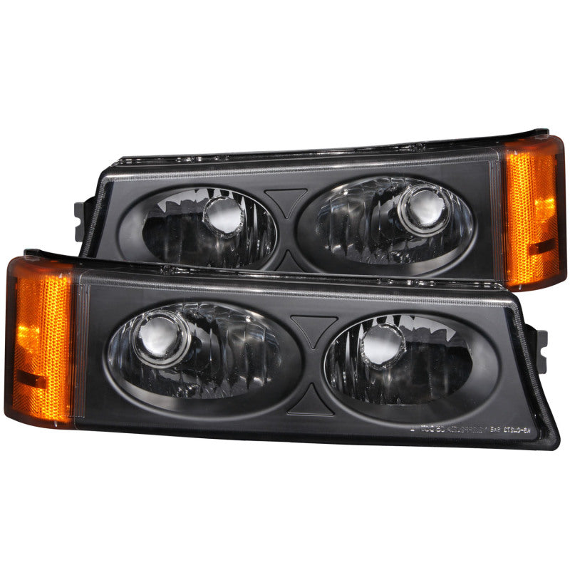 ANZO 2003-2006 Chevrolet Silverado 1500 Euro Parking Lights Black-SR1 Performance