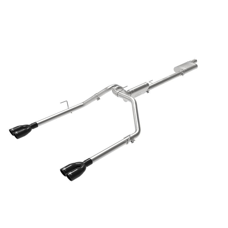 aFe Vulcan Series 3in-2-1/2in 304 SS Cat-Back 2020 Jeep Gladiator (JT) V6-3.6L w/ Black Tips-SR1 Performance