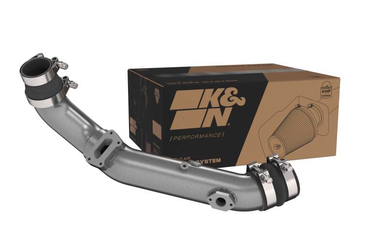 K&N 20-22 Hyundai Veloster N 2.0L L4 Aluminum Charge Pipe Kit - Gunmetal Gray-SR1 Performance