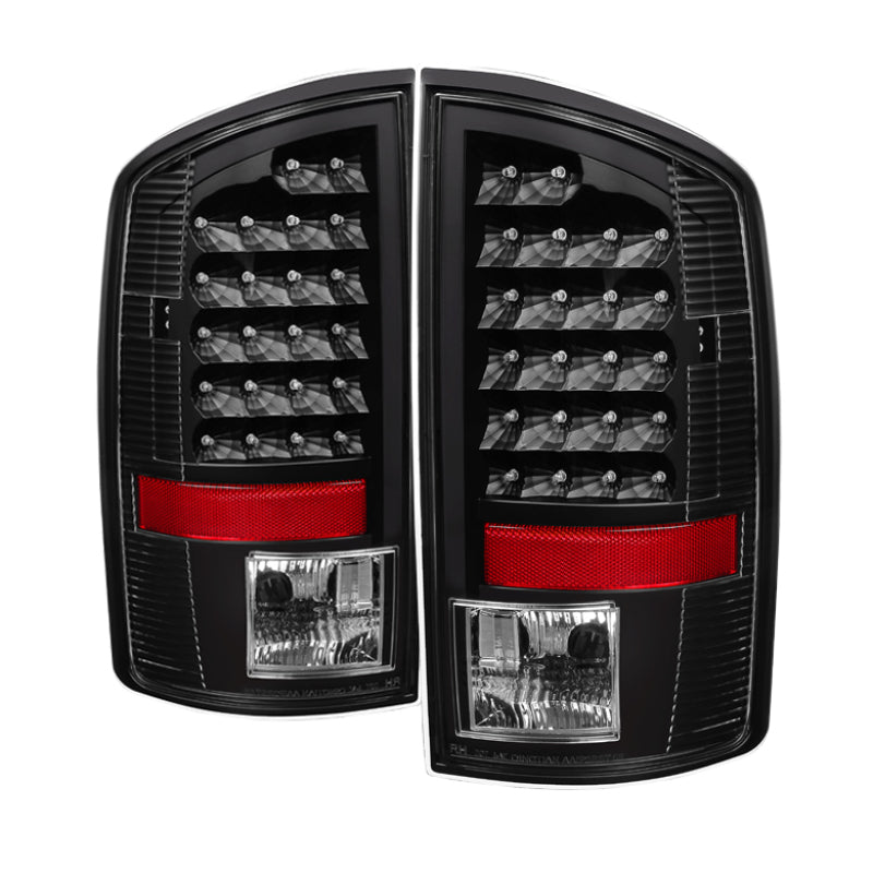 Xtune Dodge Ram 07-08 1500 / Ram 07-09 2500/3500 LED Tail Lights Black ALT-JH-DR07-LED-BK-SR1 Performance