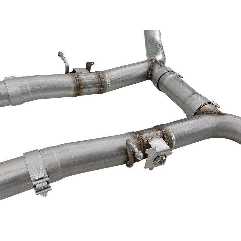 aFe MACH Force-Xp 3in 304 SS Cat-Back Exhaust 15-20 Dodge Charger Hellcat V8-6.2L/6.4L w/o Muffler-SR1 Performance