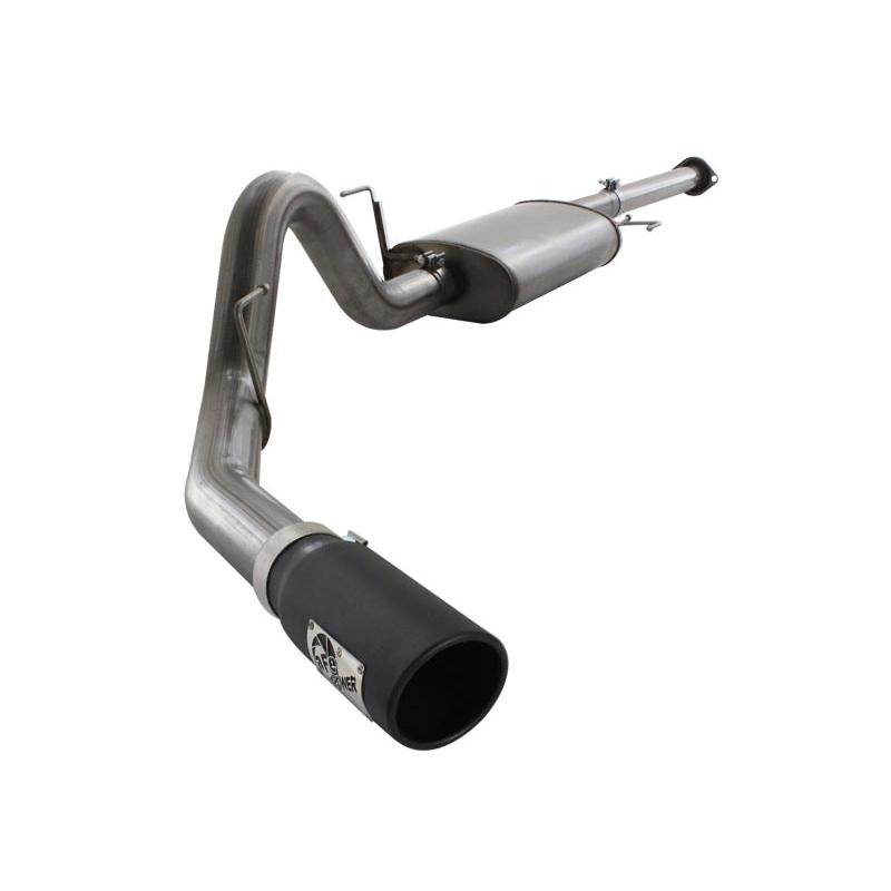 aFe MACHForce XP Exhausts Cat-Back SS 409 EXH Wrinkle Black CB Ford F-150 11-12 V6-3.5L (tt)-SR1 Performance