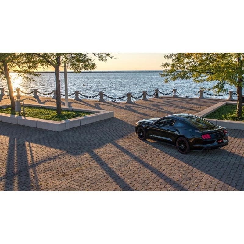 Corsa 2015-2017 Ford Mustang GT 5.0 3in Axle Back Exhaust Black Quad Tips (Sport)-SR1 Performance