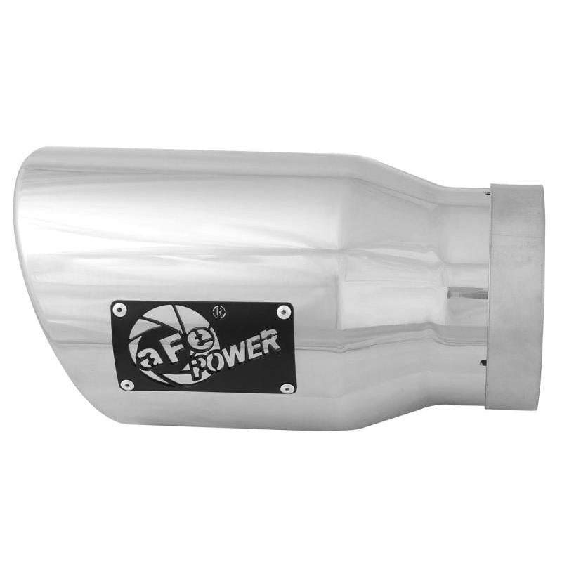 aFe Diesel Exhaust Tip Bolt On Black 5in Inlet x 7in Outlet x 12in - Right-SR1 Performance