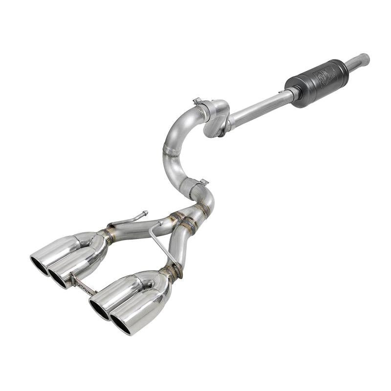 aFe Rebel Series 2.5in 304 SS Cat-Back Exhaust w/ Polished Tip 18-20 Jeep Wrangler (JL)-SR1 Performance