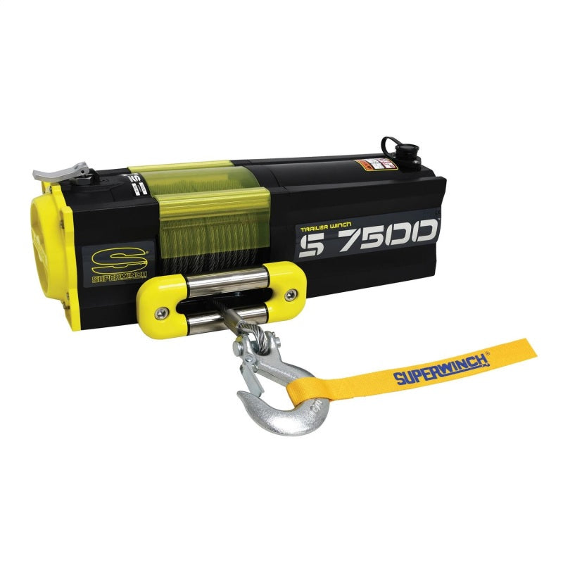 Superwinch 7500 LBS 12V DC 5/16in x 54ft Steel Rope S7500 Winch-SR1 Performance