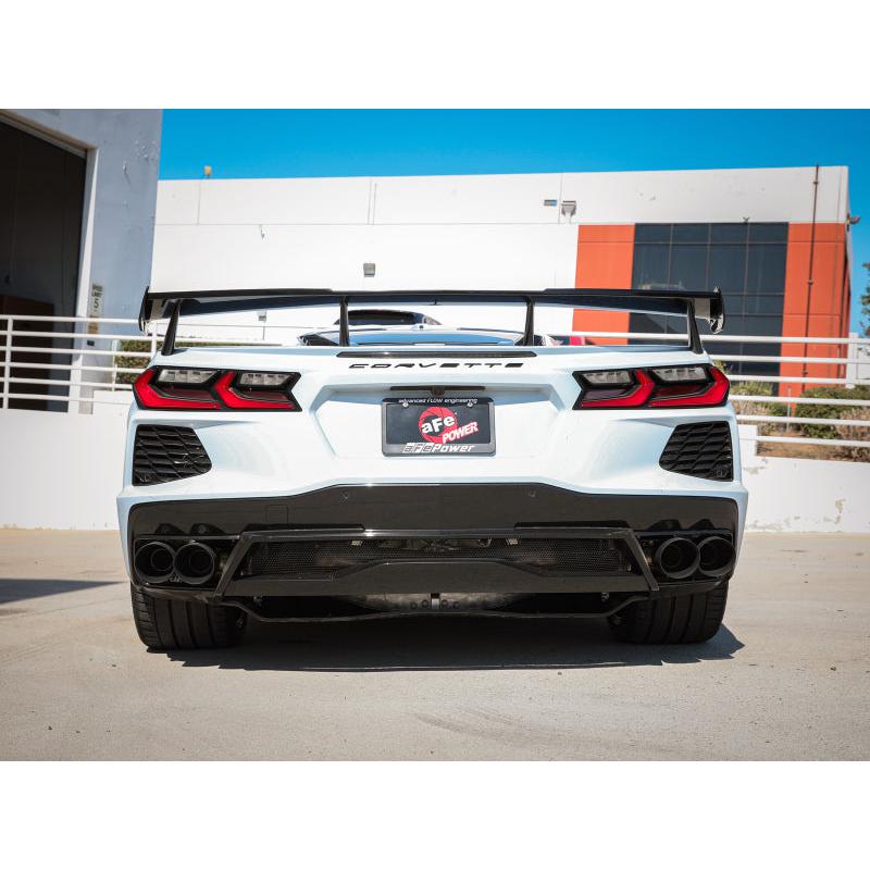 AFe MACH Force-Xp 304 Stainless Steel Cat-Back Exhaust Black 2020 Chevrolet Corvette C8-SR1 Performance