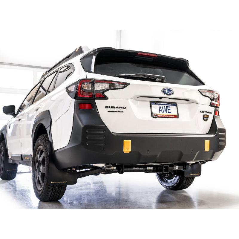 AWE 2020-2025 Subaru Outback (Wilderness & XT) 0FG Catback Exhaust w/Dual BashGuards-SR1 Performance