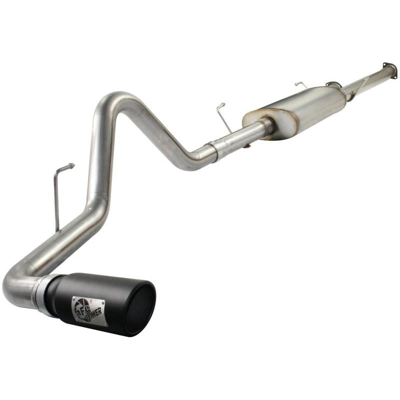 aFe MACHForce XP Exhausts Cat-Back SS-409 EXH CB Toyota Tundra 10-11 V8-5.7L 145.7 WB (blk tip)-SR1 Performance