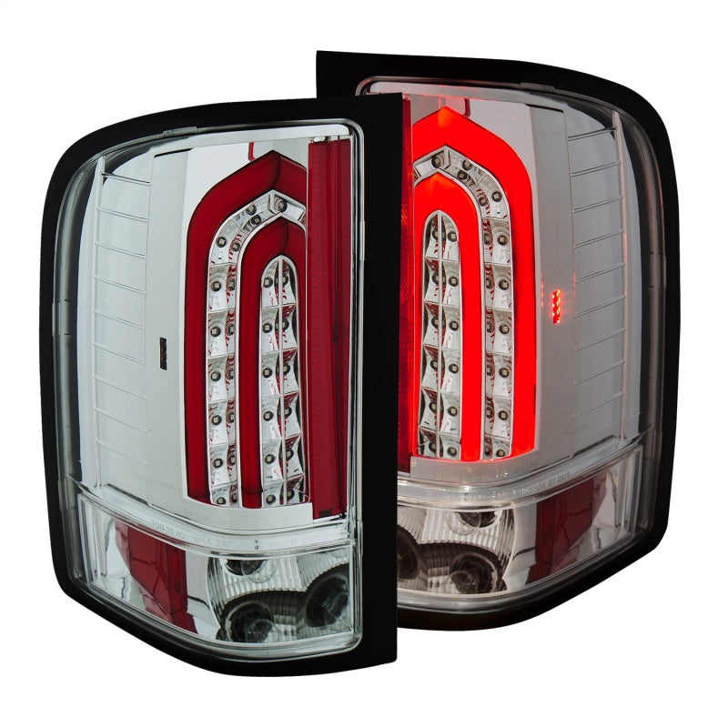 ANZO 2007-2013 Chevrolet Silverado 1500 LED Taillights Chrome-SR1 Performance