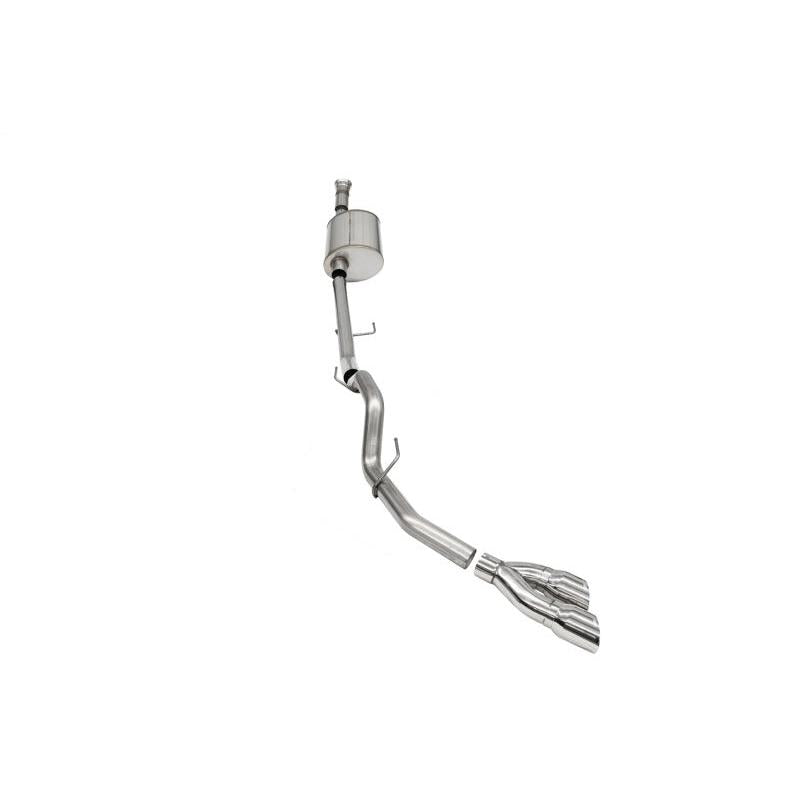 Corsa 2021-2024 Ford F-150 SuperCab/6.5in Bed 5.0L V8 Sport Cat-Back Single Side Exit-Polished-SR1 Performance