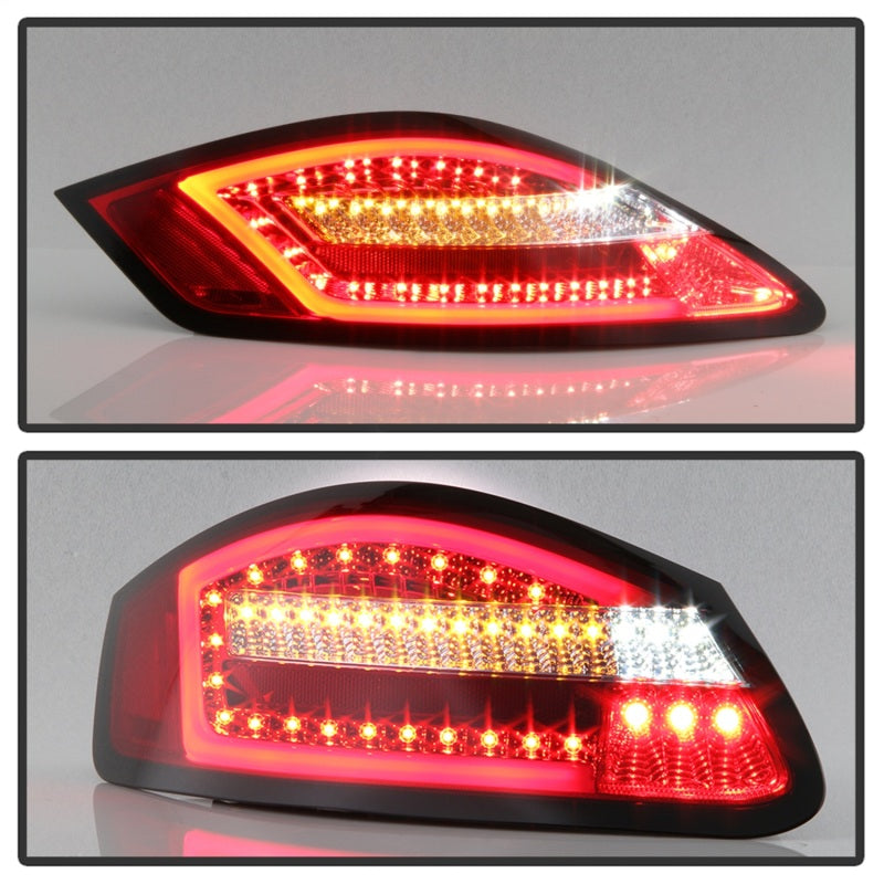 Spyder Porsche 987 Cayman 06-08 / Boxster 05-08 LED Tail Lights - Red Clear ALT-YD-P98705-LED-RC-SR1 Performance