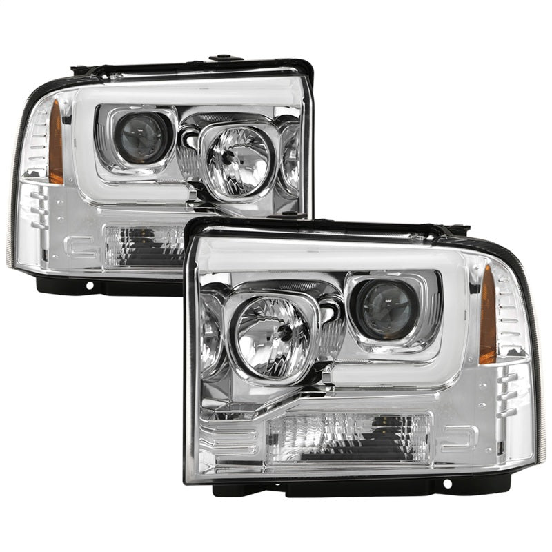 Spyder Platinum Ford F250/350/450 05-07 High-Power LED Module Proj. Headlights-Chrome (PRO-YD-FS05V2-SR1 Performance