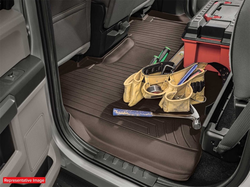 WeatherTech 2024 Chevrolet Silverado EV Rear FloorLiner DigitalFit in Black, Part #4418802V