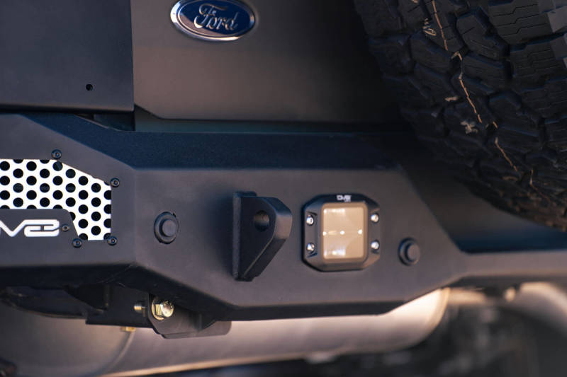 DV8 Offroad 21-22 Ford Bronco MTO Series Rear Bumper with Side License Plate Mount and Recovery Points
