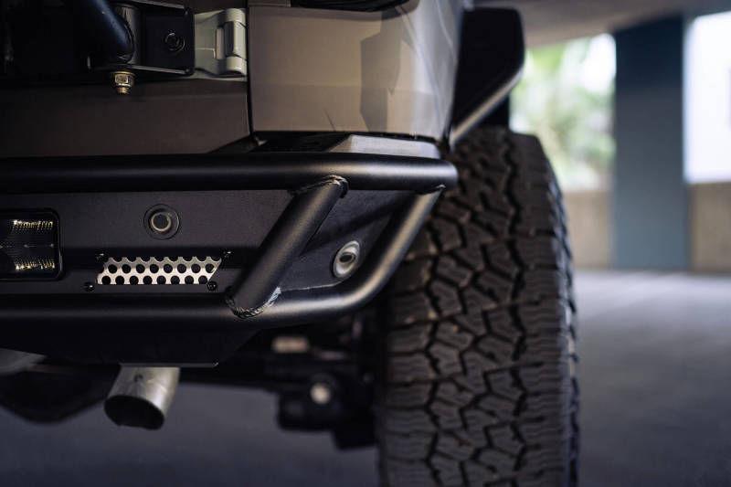 DV8 Offroad 21-23 Ford Bronco Competition Series Rear Bumper with LED Light Mounts and Factory Sensor Integration