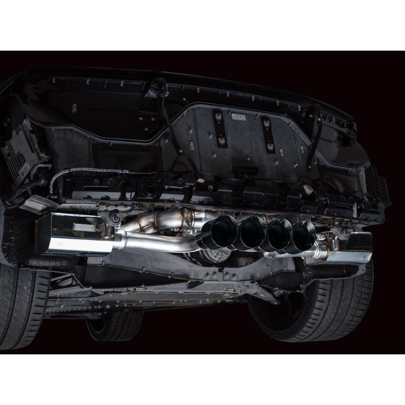 AWE 2023 C8 Corvette Z06 SwitchPath Cat-Back Exhaust - Diamond Black Tips-SR1 Performance