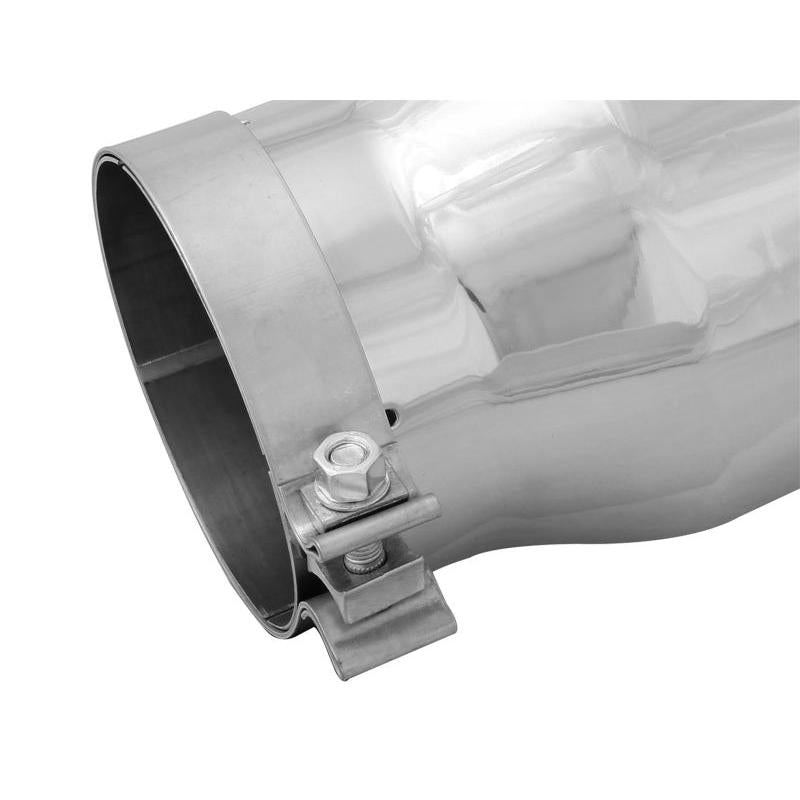 aFe Diesel Exhaust Tip Bolt On Black 5in Inlet x 7in Outlet x 12in - Right-SR1 Performance