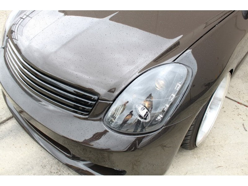 Spyder Infiniti G35 03-04 4DR Projector Halogen - LED Halo DRL Blk High H4 PRO-YD-IG35034D-DRL-BK-SR1 Performance