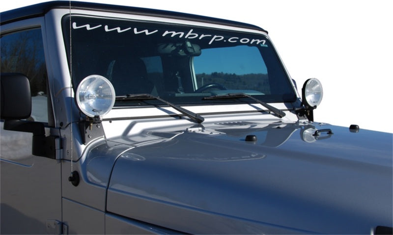 MBRP 97-06 Jeep Wrangler TJ Windshield Light Bracket-SR1 Performance