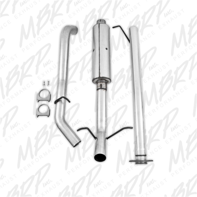 MBRP 2007-2008 Chev/GMC 1500 CC EC 6ft6in bed 4.8/5.3L 3in Cat Back Single Side AL P Series Exhaust-SR1 Performance